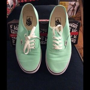 Mint green size 11 vans