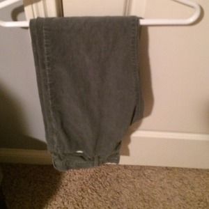Men's gray corduroy pants