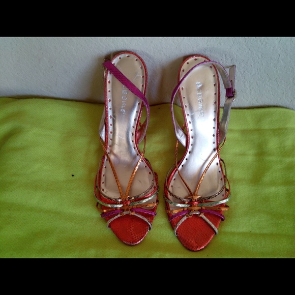 BCBG Shoes - Bcbg multi colored sandals- size 11