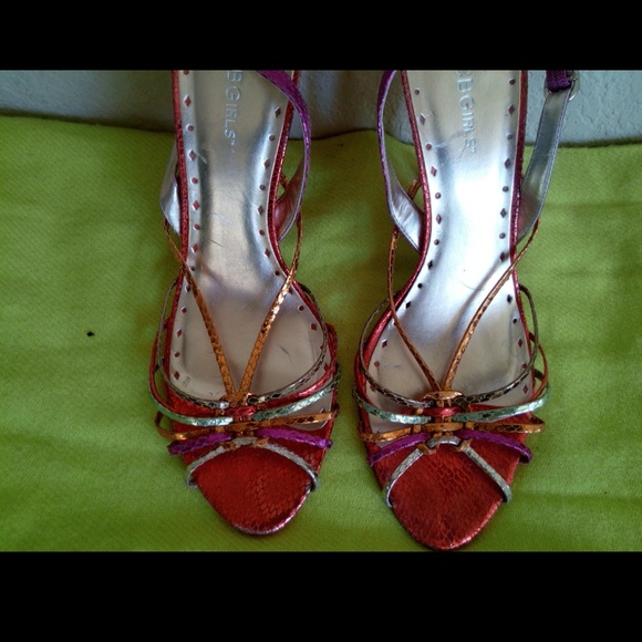 Bcbg multi colored sandals- size 11 - Picture 2 of 4