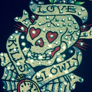 Ed Hardy Clutch/Make Up Bag