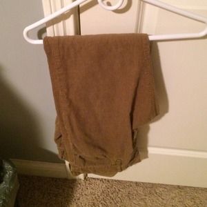 Brown men's corduroy pants