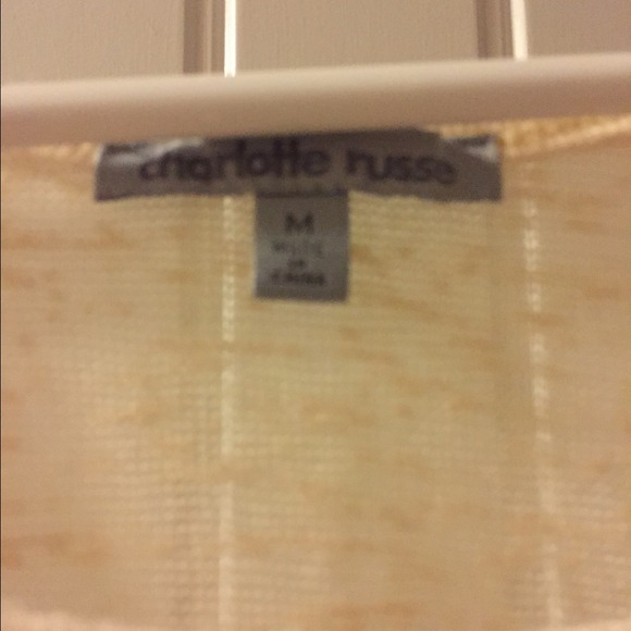 Charlotte Russe Creme top🎀 - Picture 3 of 4