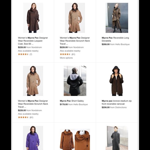 Mycra Pac DESIGNER SAMPLE Rain Coat sz. 2/4 - Picture 4 of 4