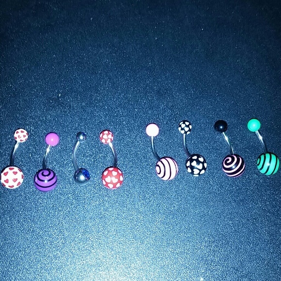 Belly button piercing rings