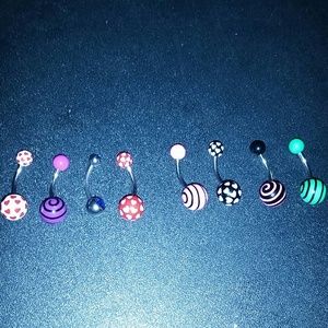 Belly button piercing rings