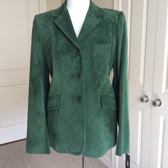 Dkny Jackets & Blazers - ❌SOLD❌DKNY Green Suede Jacket