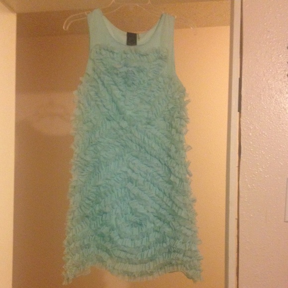 Baby blue formal dress