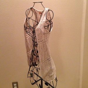 Crocheted Cream Cardigan