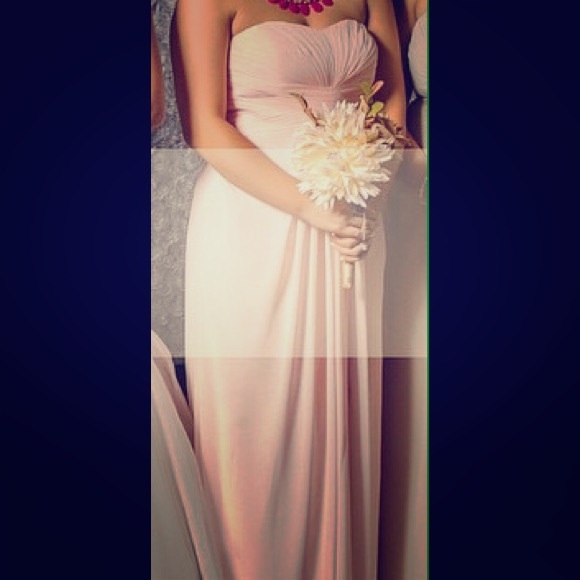 Bridesmaid dress light pink