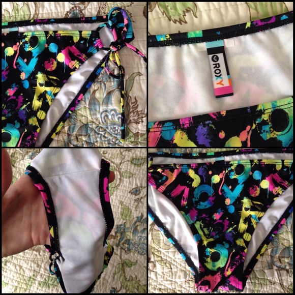 Colorful roxy bikini bottoms - Picture 4 of 4