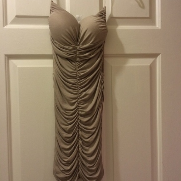 Cream Ruffle Laced Back Dress - Picture 1 of 4