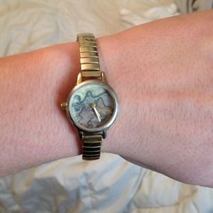 Petite UO world map watch