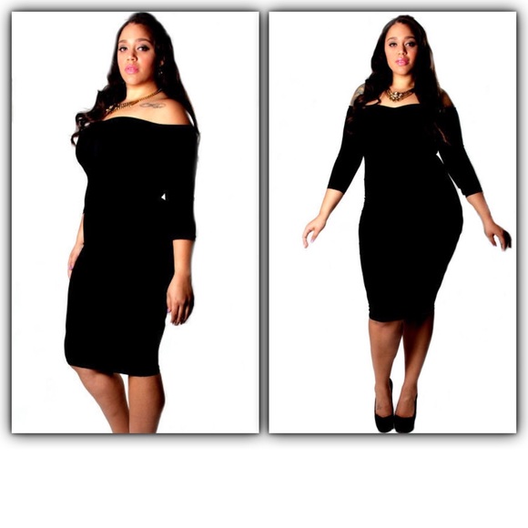 off the shoulder bodycon dress plus size