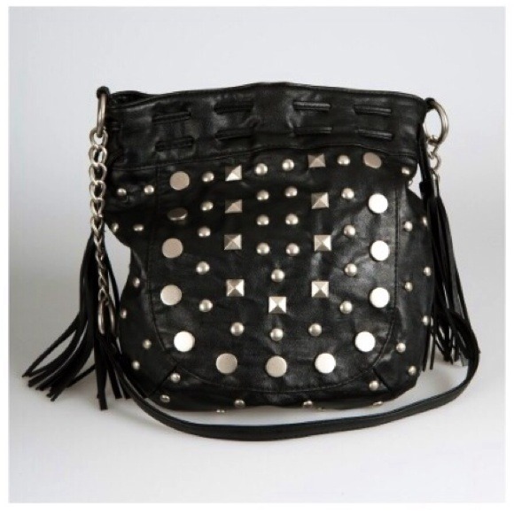 Charlotte Russe Clutches & Wallets - Studded Tassel Cross-body Purse