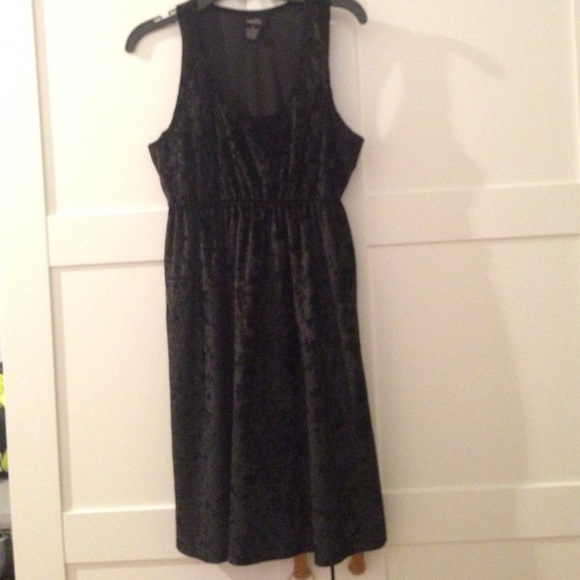 Velvet black dress