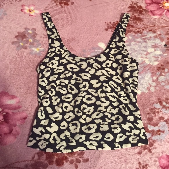 Animal print crop top