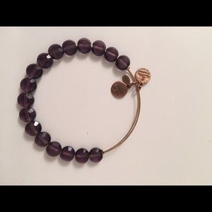 Alex and Ani Amethyst luxe beaded bracelet