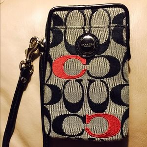 Coach cellphone wristlet