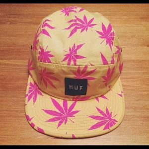 HUF Pink and Yellow Hemp 5 Panel