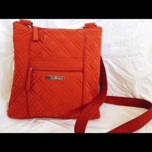 Vera Bradley Red over the shoulder bag.