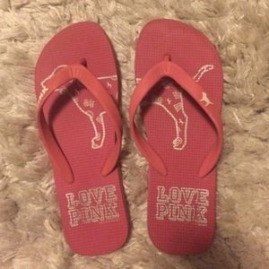 Pink Victoria's Secret Flip Flops