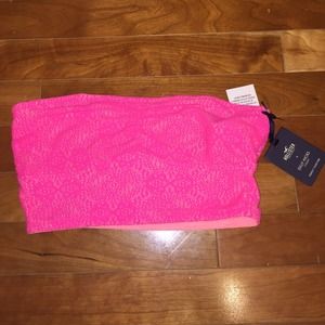 Hot pink bandeau from Hollister