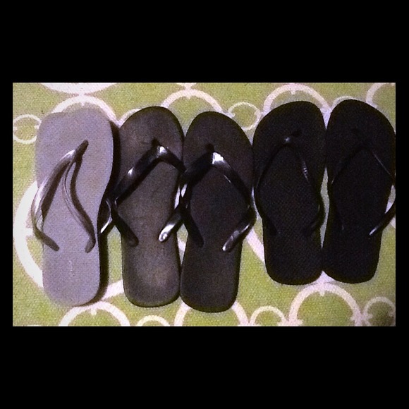 Black & Silver Flip Flops Bundle