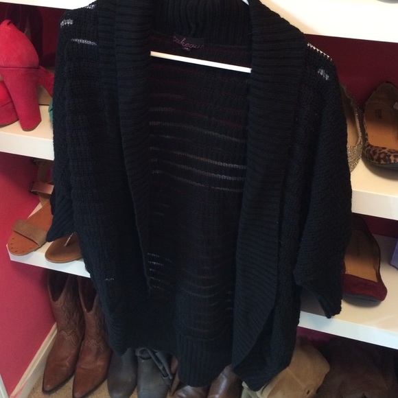Black oversized cardigan