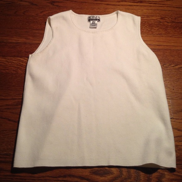 Vintage white sweater tank top