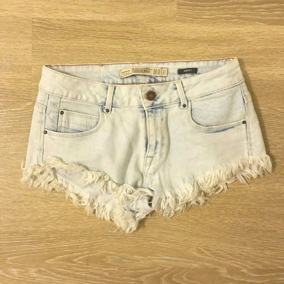 Zara TRF fringed shorts