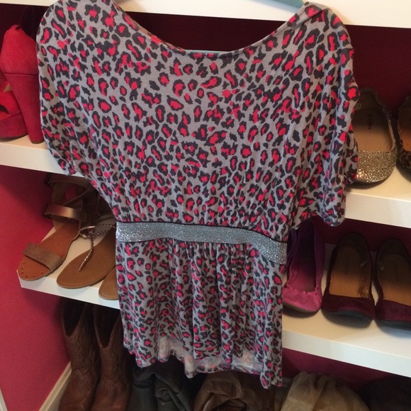 Pink cheetah top