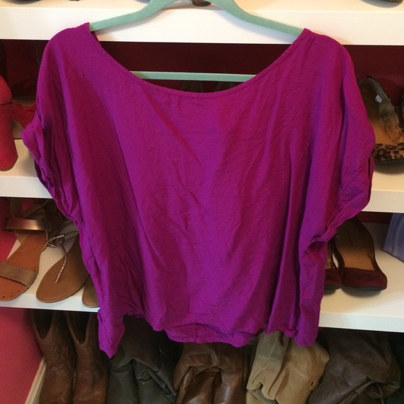 Purple slouchy top