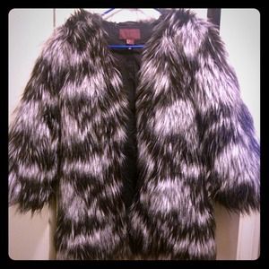Faux fur jacket