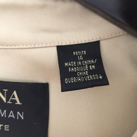 Dana Buchman Silk Top Size 14 Petite - Picture 4 of 4