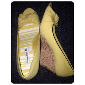 Wedge shoes.