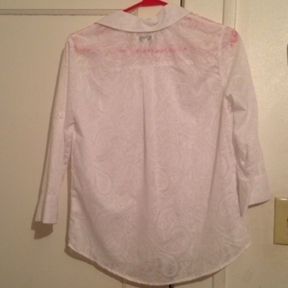 White sheer blouse - Picture 2 of 4