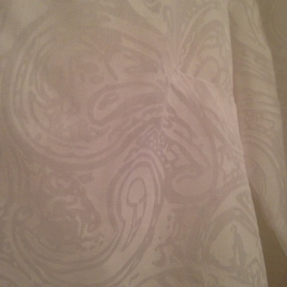 White sheer blouse - Picture 3 of 4