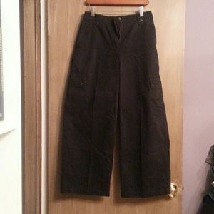 Straight leg black slacks