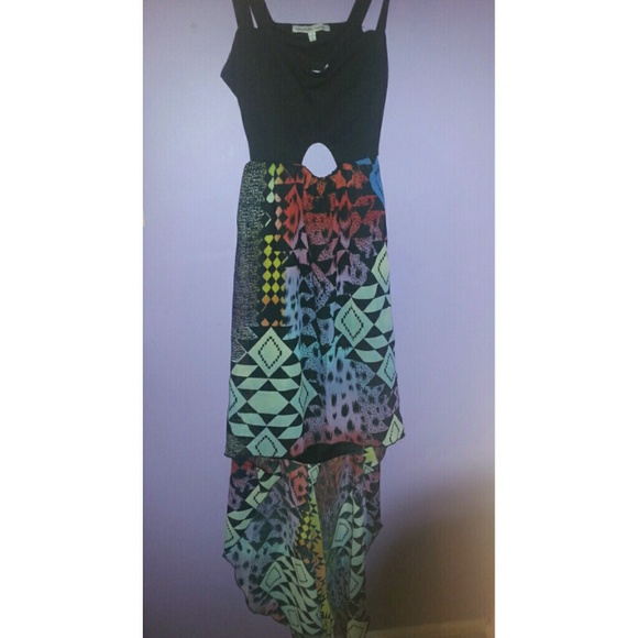 Tribal Print High/Low Dress