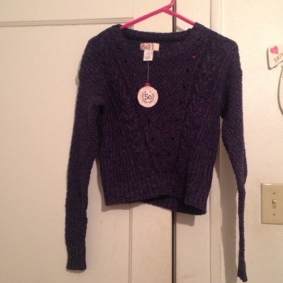 Baby blue knitted sweater