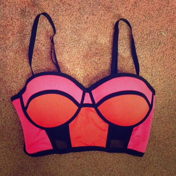 Color block bustier