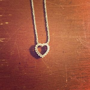 Diamond heart necklace
