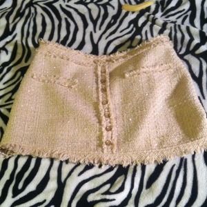Shimmery gold skirt
