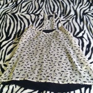 Animal print top, never worn