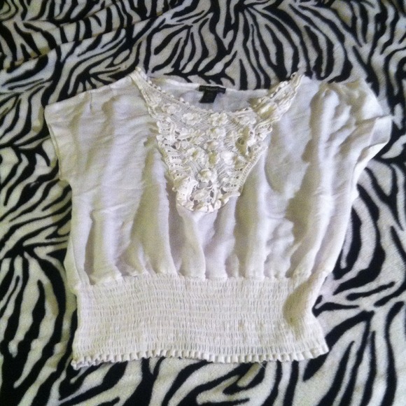 White, peasant top