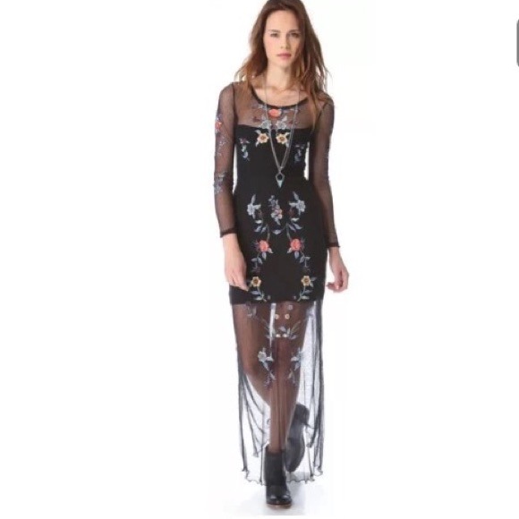 SOLD! Free People Embroidered Peonis Dress! - Picture 2 of 4