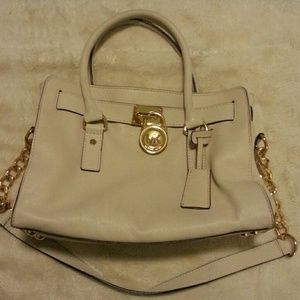 Michael Kors Hamilton Ivory with Gold accents