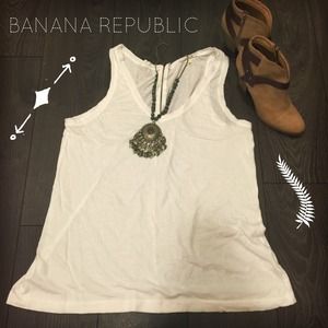 Banana Republic White Tee Tank