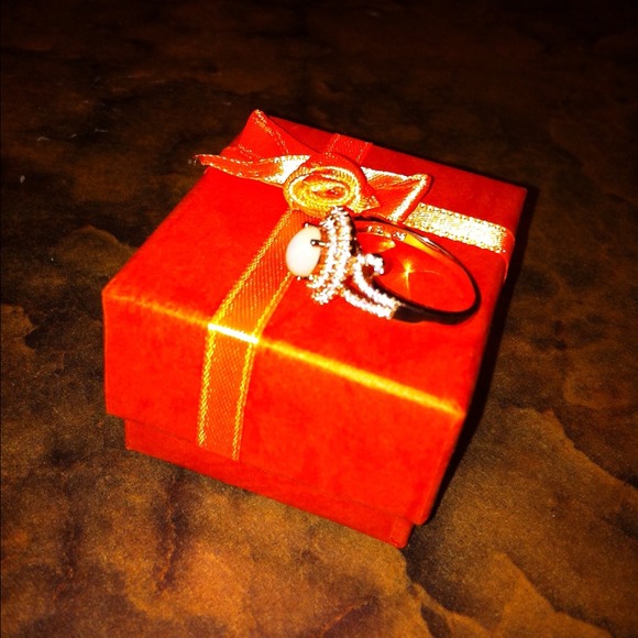 BEAUTIFUL OPAL ROSE GOLD  RING 925SS!!! - Picture 2 of 4